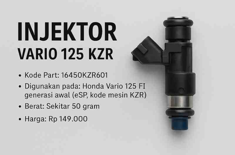 Review Injektor Vario 125 KZR 16450KZR601
